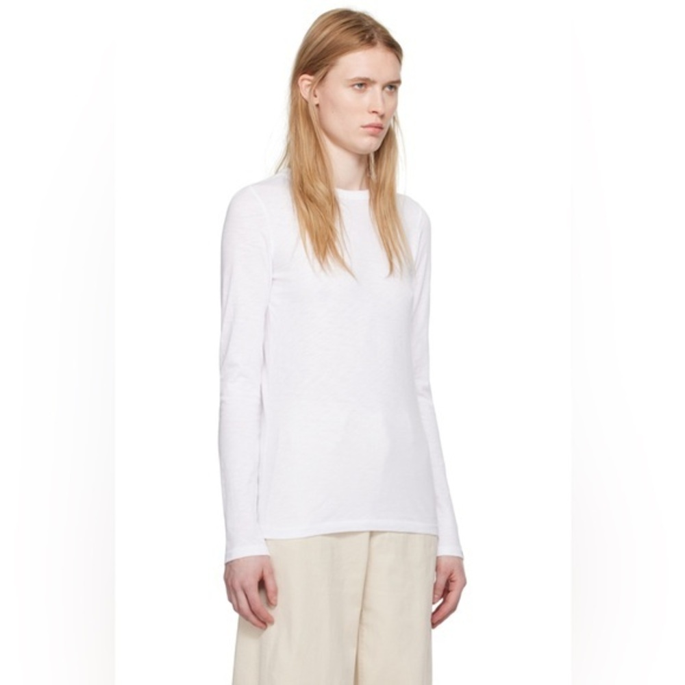 rag & bone Women's The Knit Slub Longsleeve Top White Medium